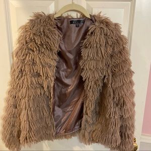 Vestique Jacket Faux Fur Fringe